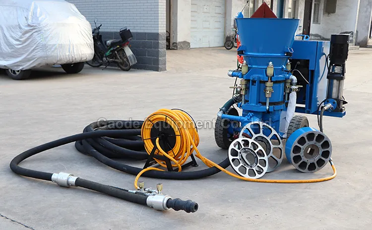 GAODETEC GZ-3ER/S High-Performance Sector Hole Rotor Gunning Machine For Refractory Dry-mix Applicat